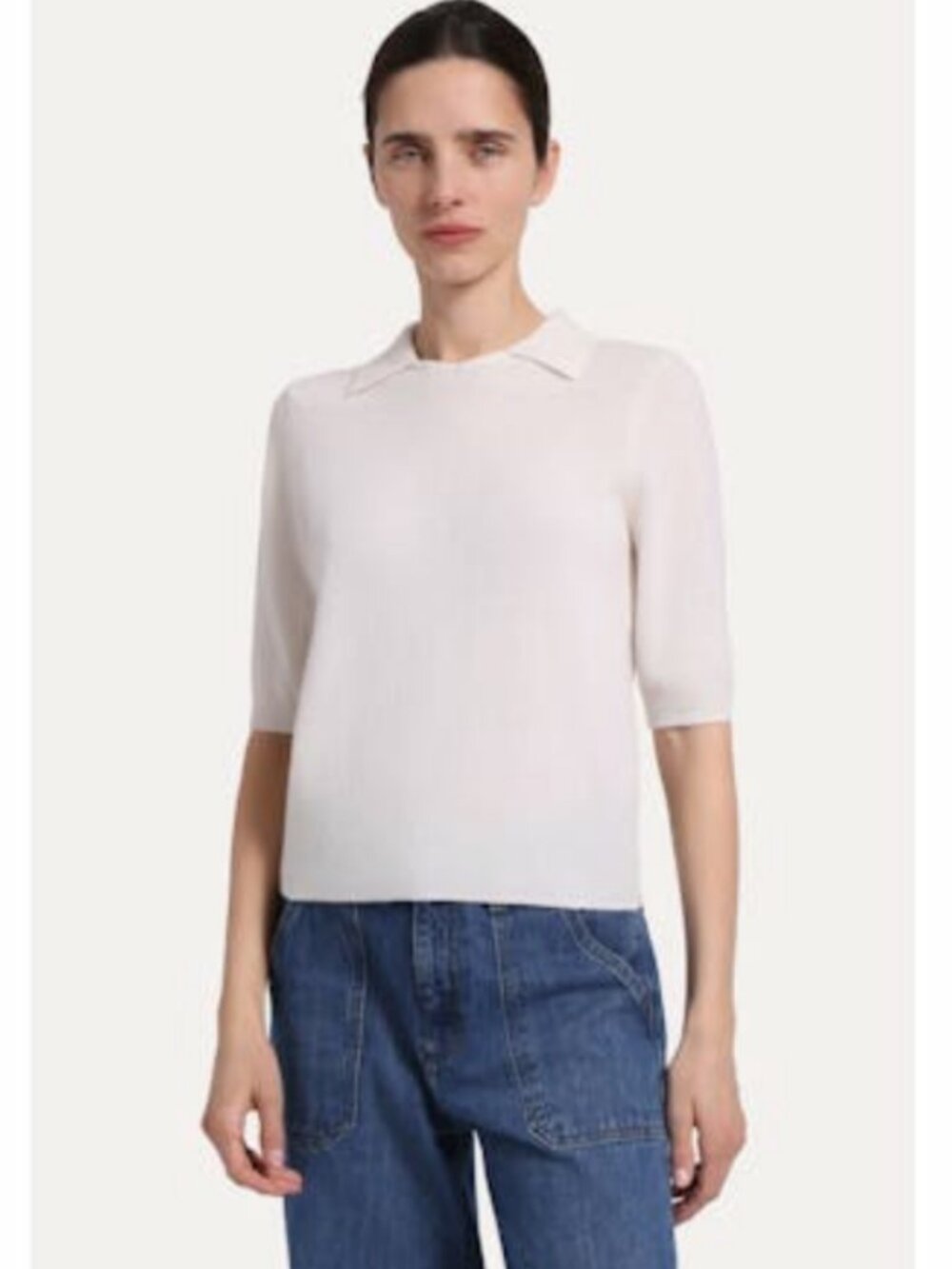 NWT Minnie Rose 99177 Striped SS Polo Sweater | Current Season | $298 MSRP